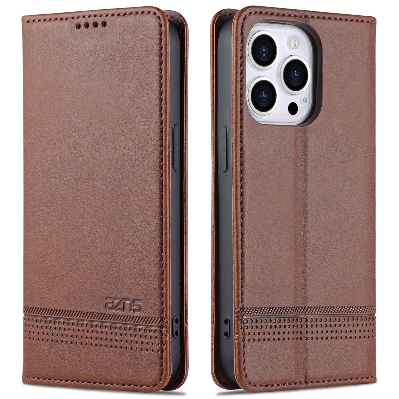 AZNS For iPhone 15 Pro Max PU Kožená peněženka Kryt na telefon Ochranné pouzdro AZNS For iPhone 15 Pro Max PU Kožená peněženka Kryt na telefon Ochranné pouzdro